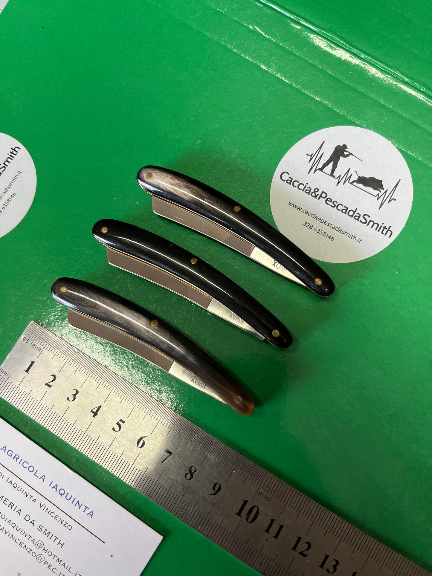 Coltello rasoio pieghevole manico in corno introvabile
