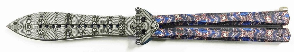 COLTELLO BUTTERFLY decorato