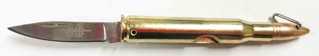 COLTELLO DA TASCABILE CON FORMA BULLET CON MANICO IN ALLUMINIO LAMA ACCIAIO INOX 4,4 CM
