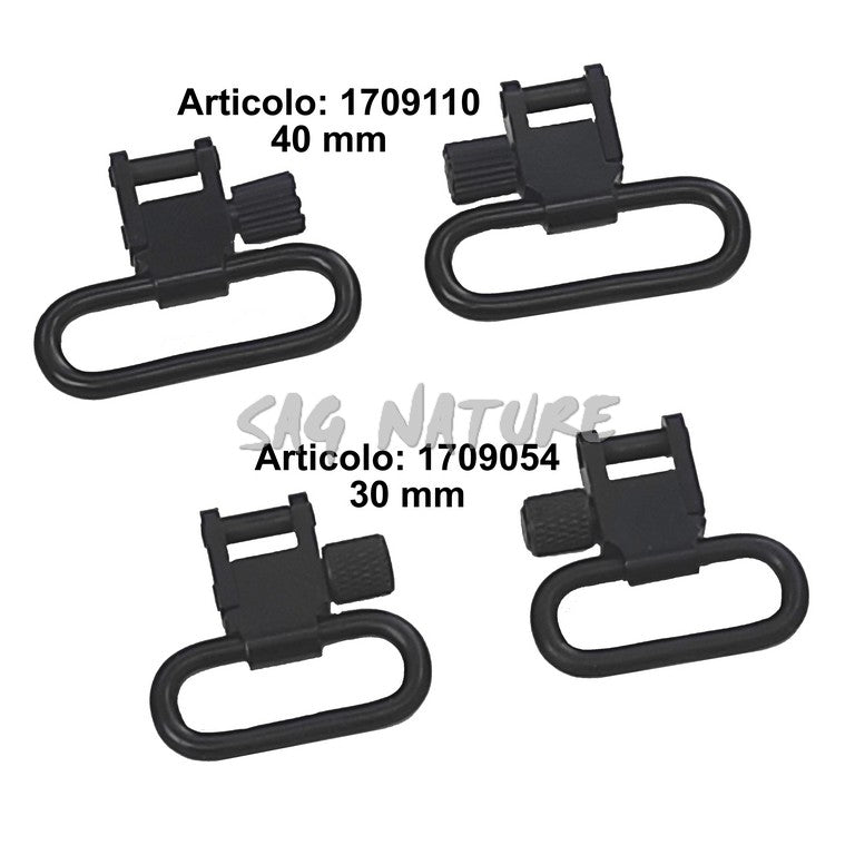 COPPIA MAGLIETTA PORTA CINGHIA A SGANCIO RAPIDO – LARGHEZZA 3 CM