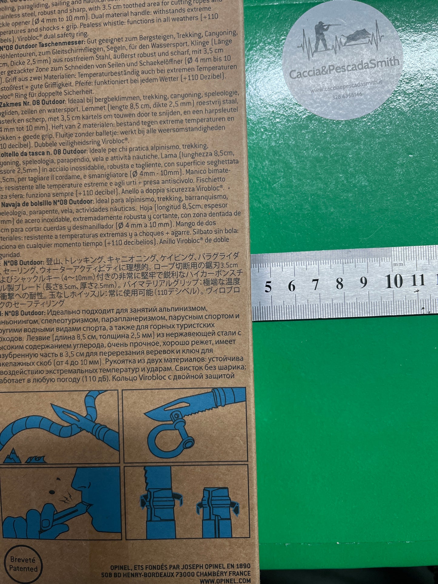 Opinel OUTDOOR N°08 INOX "TERRE/VERT"