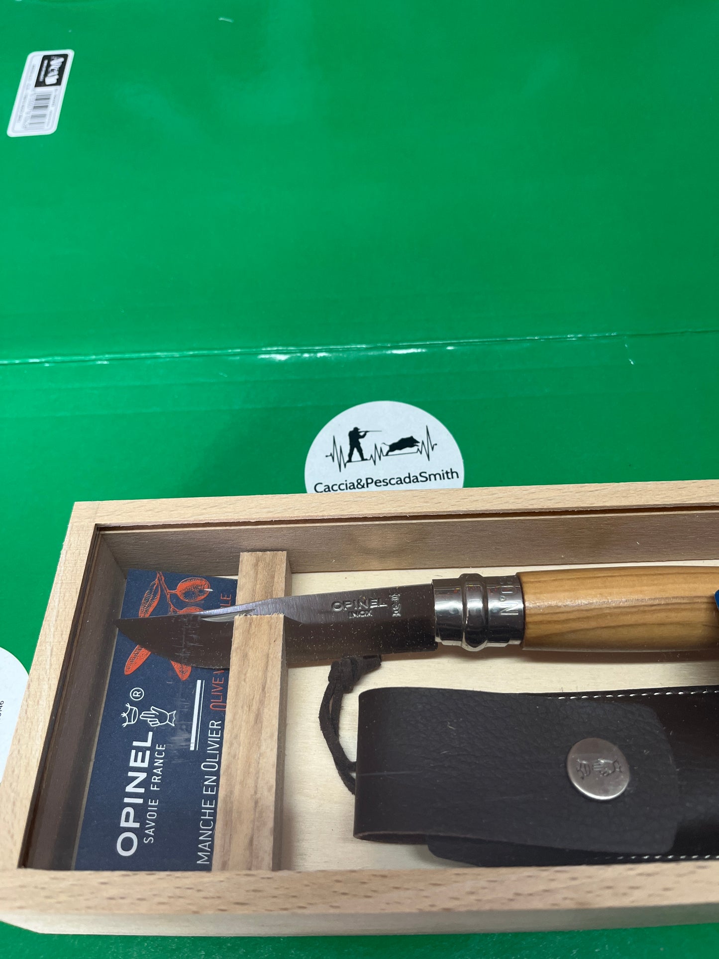 COLTELLO OPINEL 8VRI ULIVO SCAT.LEGNO
