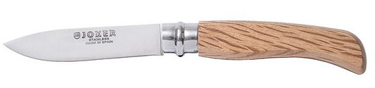 COLTELLO CON MANICO IN LEGNO CON CHIUSURA A ROTAZIONE DADO LAMA 8 CM