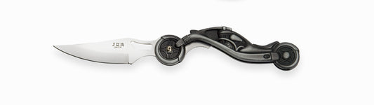 COLTELLO FORMA MOTO CON MANICO ALLUMINIO LAMA 8,5 CM