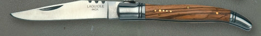 COLTELLO CON MANICO OLIVO LAMA 10 CM