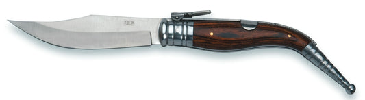 COLTELLO TASCABILE CON MANICO LEGNO TESTINA INOX LAMA 11,5 CM