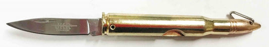 COLTELLO DA TASCABILE CON FORMA BULLET CON MANICO IN ALLUMINIO LAMA ACCIAIO INOX 4,4 CM