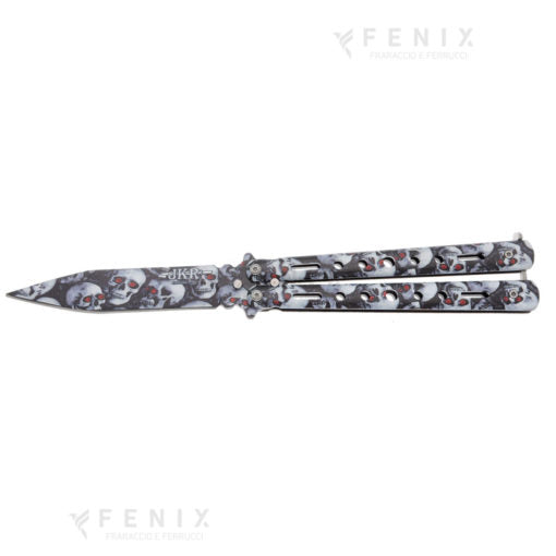 Coltello Butterfly teschio