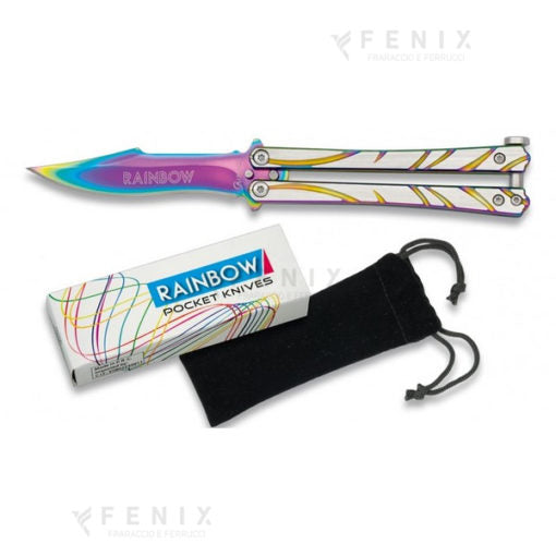 Coltello Butterfly ALBA arcobaleno