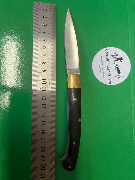Coltello economico manico in corno scuro