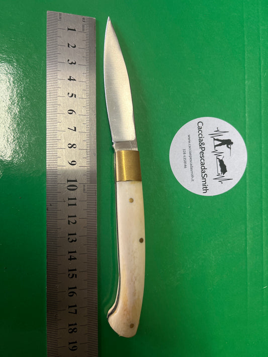 (Copia) Coltello economico manico corno chiaro