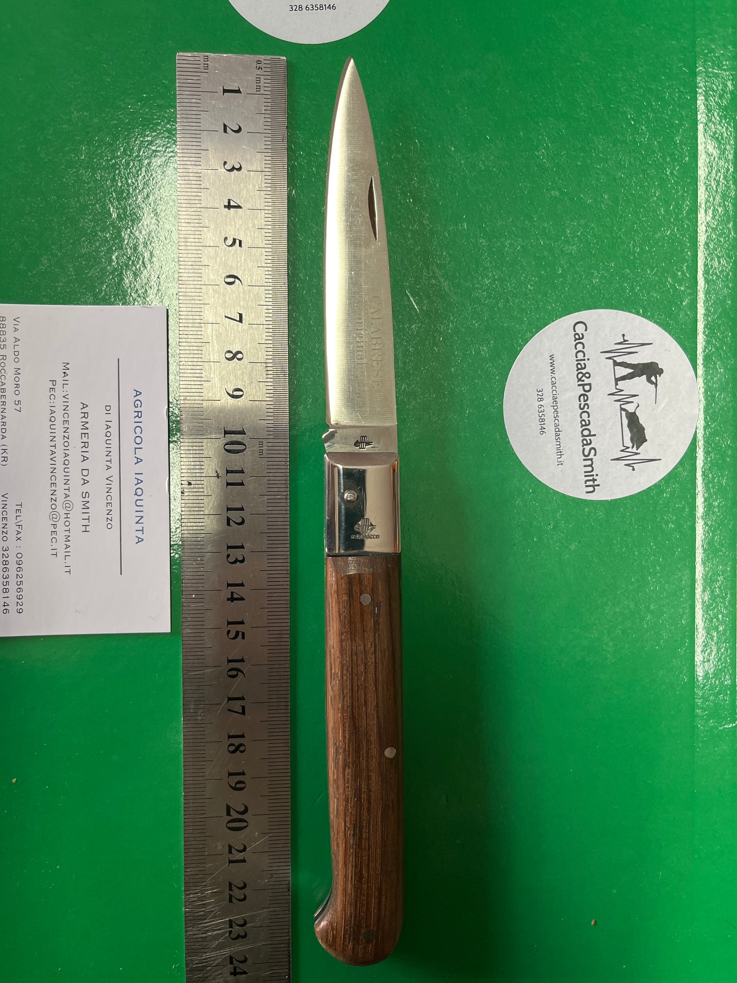 Coltello Calabrese Palissandro testina inox
