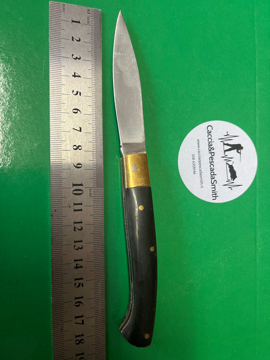 Coltello economico manico corno scuro