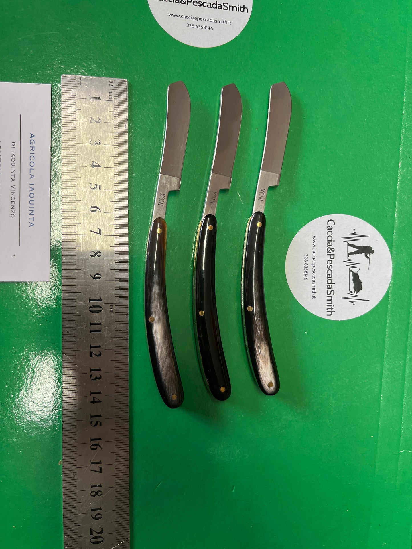 Coltello rasoio pieghevole manico in corno introvabile