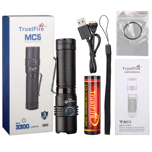 TrustFire MC5 Torcia LED potente da 3300 lumen