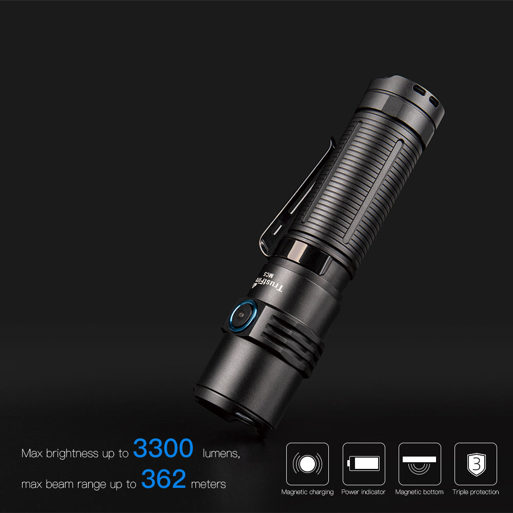 TrustFire MC5 Torcia LED potente da 3300 lumen