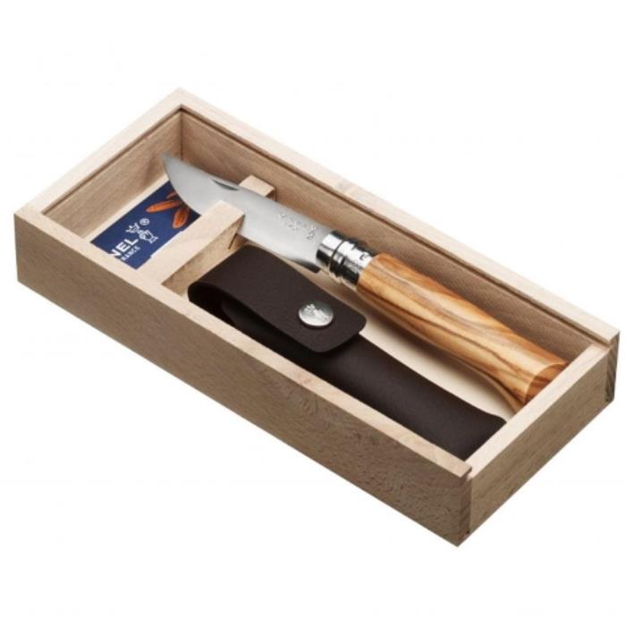 COLTELLO OPINEL 8VRI ULIVO SCAT.LEGNO